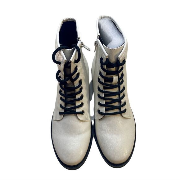 ESPRIT Off White Shelby Lace Up Boots in ladies size 8M. Gorgeous! - Picture 5 of 7